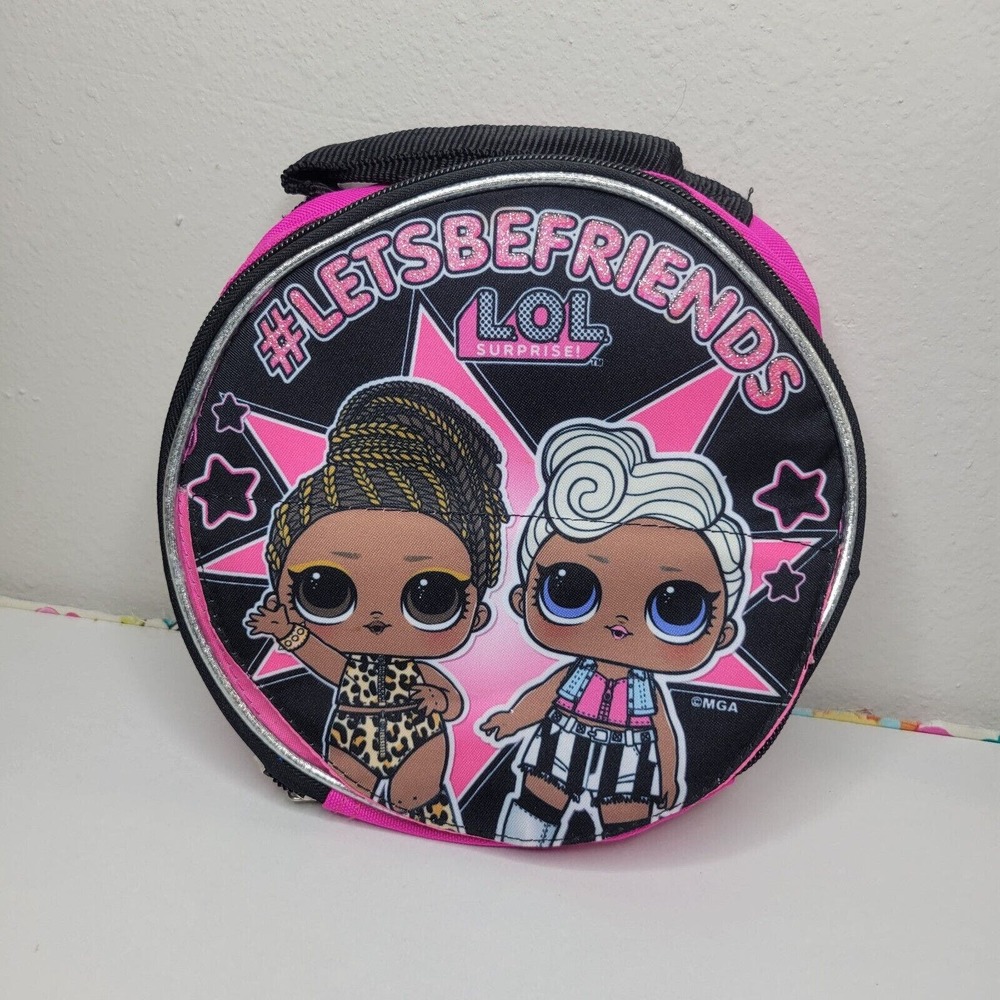 LOL SURPRISE! Let's Be Friends Round Insulated Lunch Bag Sack - 9"